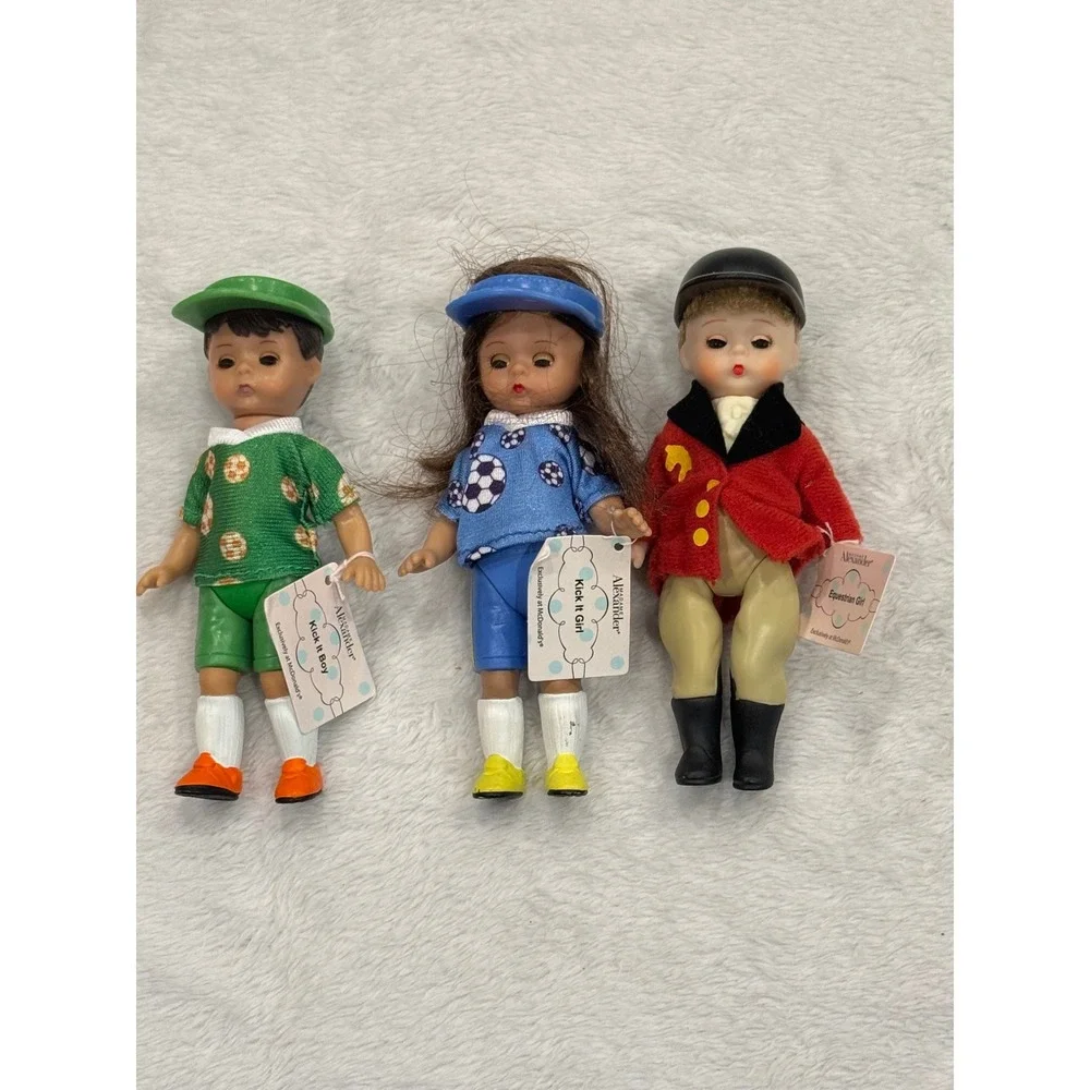 2005 Madame Alexander‎ McDonalds Dolls Kick It Boy Girl Equestrian Girl Set of 3